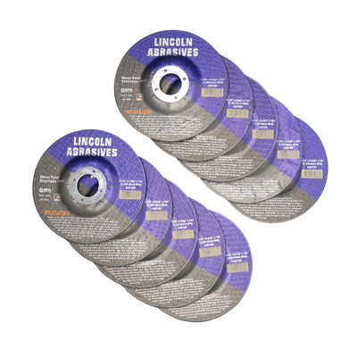 10 Pack 4-1/2'' X .040'' T27 Cut-off-Wheels Depressed Center Discs 4.5 Steel