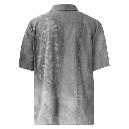 Men's Short Sleeve Button-Up Casual Cuban Guayabera Beach Wedding Dress Shirt - Picture 17 of 36