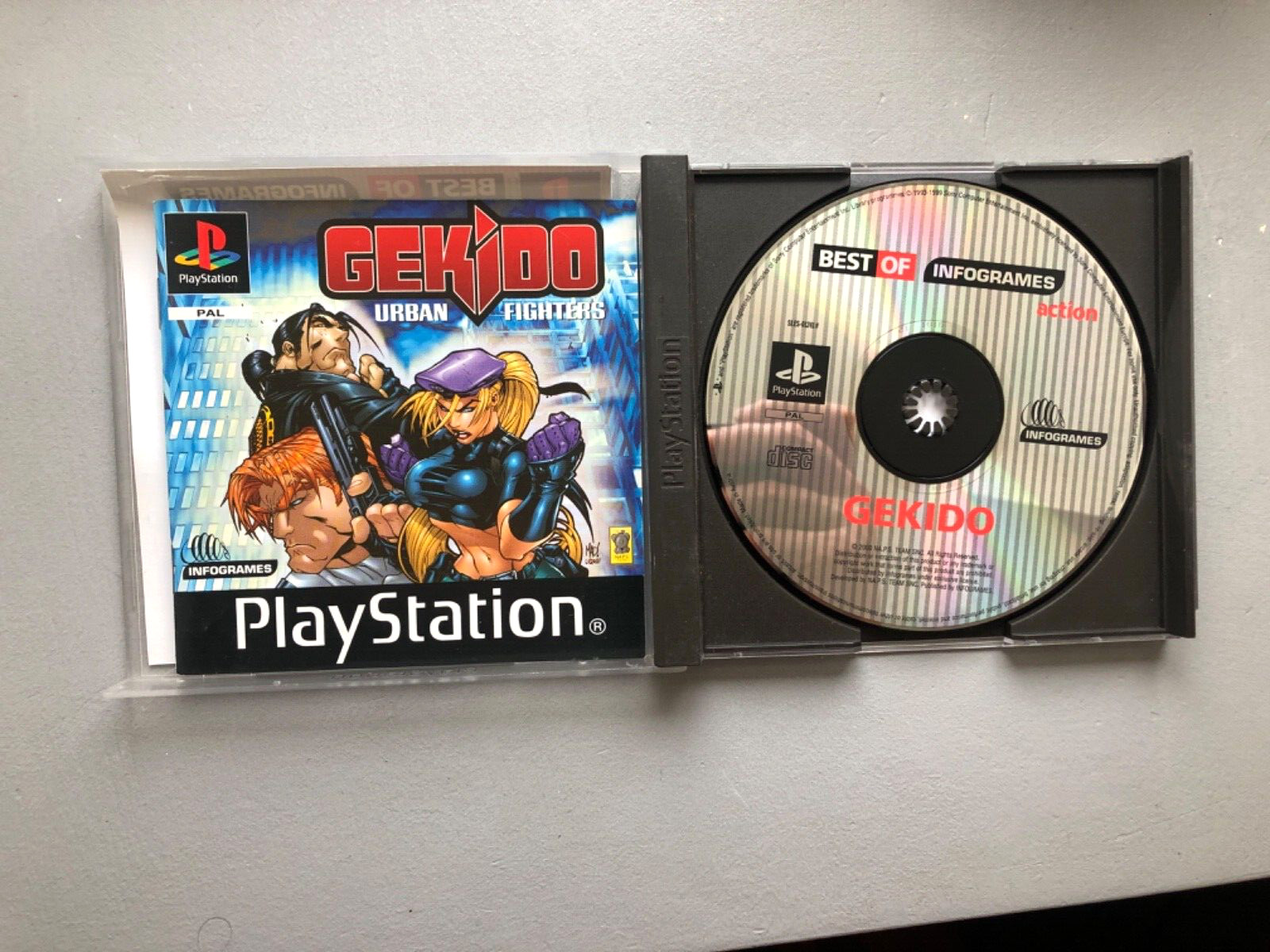PS1 Playstation Gekido Urban Fighters PAL Testé Boitier Notice Complet
