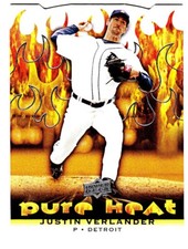 2010 UPPER DECK PURE HEAT #PH-9 JUSTIN VERLANDER Detroit Tigers Baseball Card