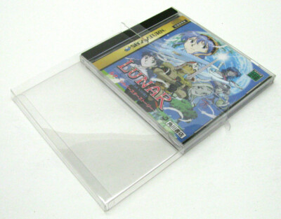 10x SEGA SATURN JAPAN STANDARD CD GAME CASE -CLEAR PLASTIC