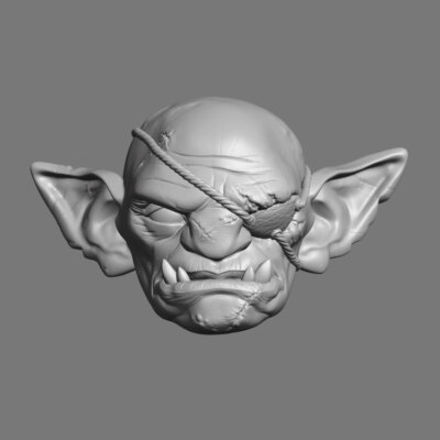 Goblin v4 custom head for Mythic Legions and other action figures