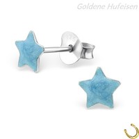 Stern Ohrstecker 925 Sterling Silber Ohrringe Kinder Geschenkidee 7Mm 5703