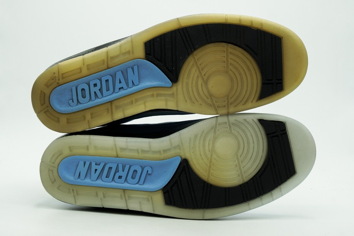 AIR JORDAN 2 II RETRO QF USED SIZE 9.5 UNIVERSITY BLUE BLACK AIR JORDAN 2 II RETRO QF USED SIZE 9.5 UNIVERSITY BLUE BLACK