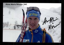 Anna Maria Nilsson Schwedische Biathletin Original Signiert + A 242699