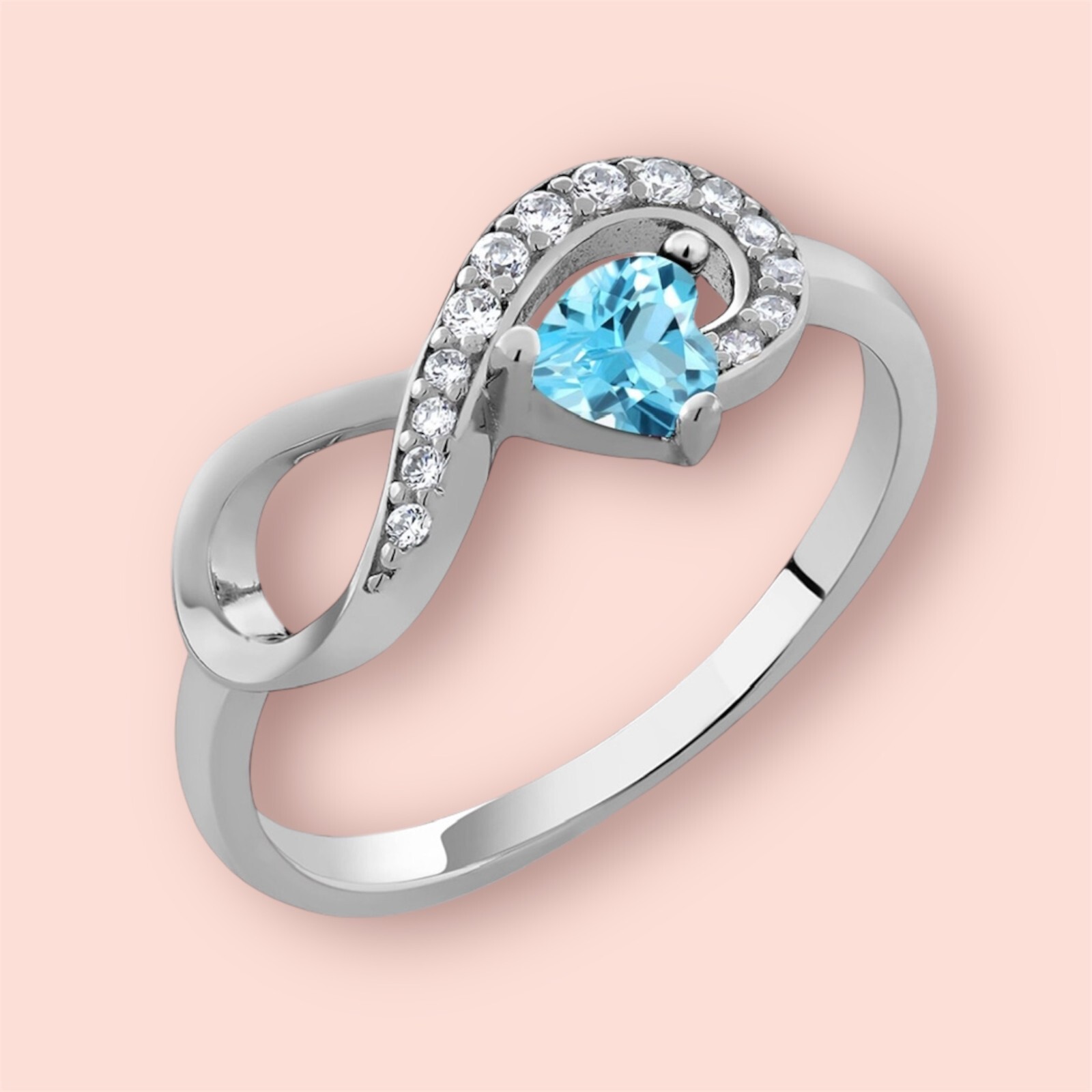 Infinity heart ring eBay