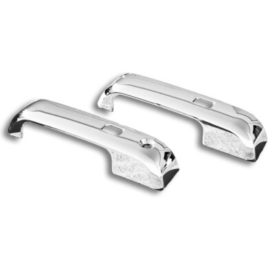 For 2015-2018 Ford F150 2DR Chrome Door Handle Cover Overlays w/ Smart Key Cut