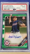 Andrew Istler - 2019 Bowman Paper Prospect Green Autograph  PSA 9  