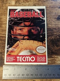 Authentic Vidpro Card Tecmo Baseball Kay Bee Toys R Us NES Nintendo Memorabilia
