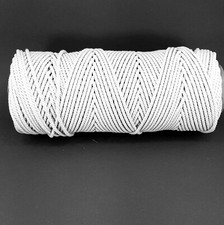 Cotton Cord 4 mm/ 100 m Natural Beige Cord Yarn for Crafting Macrame Wall Decor