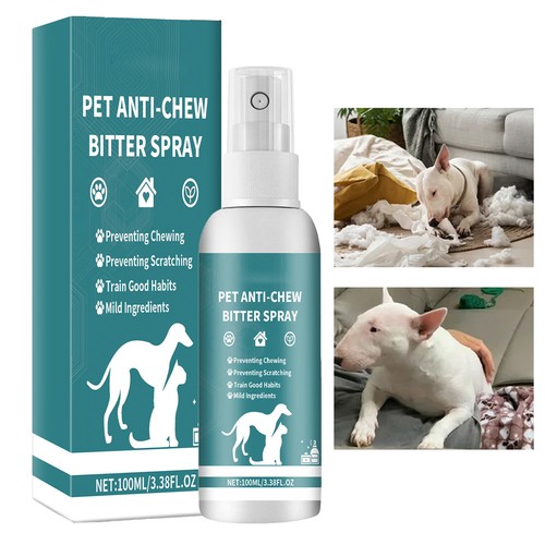 Bitter Spray for Pet Stop Chewing Behavior Corrector Training Aid for Dog & Cat