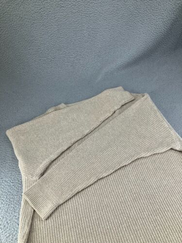 Maglione vintage LL Bean uomo 2XLT beige anni 90 USA pesante spesso pescatore - Foto 16 di 18