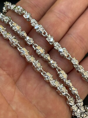 Herren 8 MM Echt Massiv 925 Sterlingsilber Diamantschliff SCHWERE SOLID Seil Ketten 18 "- 30 "" ODER 8,5" Armband (separat Erhältlich) Dookie Halskette - Österreich