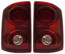 New Ruby Red Led Tail Light Set For 2005-2011 Dodge Dakota Ch2818104 Ch2819104