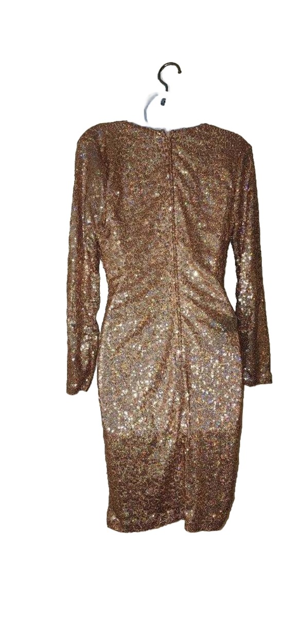 Charlotte Russe Vintage Rose Gold Sequin Dress | eBay Charlotte Russe Vintage Rose Gold Sequin Dress | eBay