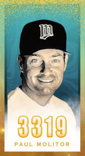 Paul Molitor 3000 Hit Club Series Original Tobacco Size ACEO Art Card