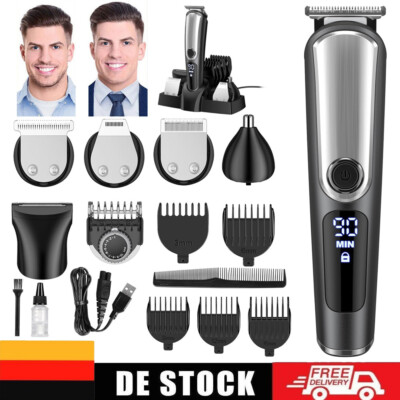 Herren Rasierer Elektrischer Rasierapparat Elektrorasierer Nass Trocken Trimmer