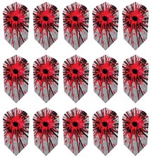 5 Sets Harrows Marathon Slim Dart Flights Ships Tracking - Bloody Bullet Hole