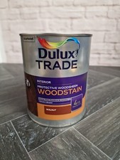 Dulux Trade Interior Protective Woodsheen Woodstain Paint Walnut 1ltr #M 