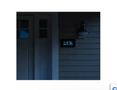 RELIABILT Rechargeable DIY Solar LED Housing Plaque Set 6-9/10-in x 12-2/5-in