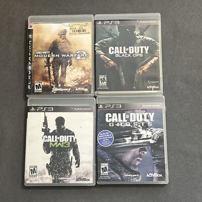 Call Of Duty PS3 Lot Bundle Modern Warfare 2+3 Black Ops Ghosts