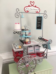 american girl grace pastry cart