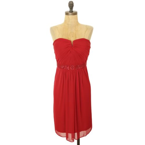 Adrianna Papell Mini Dress Size 8 Embellished Bel… - image 1