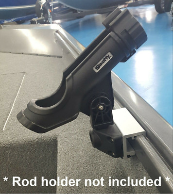 pk Alumacraft Rod Holder Adapter Mount Bracket fits AlumaTrac by Depth  Raider