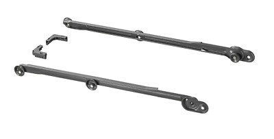 2er Pack IKEA KOMPLEMENT Ausziehschiene für Körbe grau 58cm 22 4/5'' PAX System