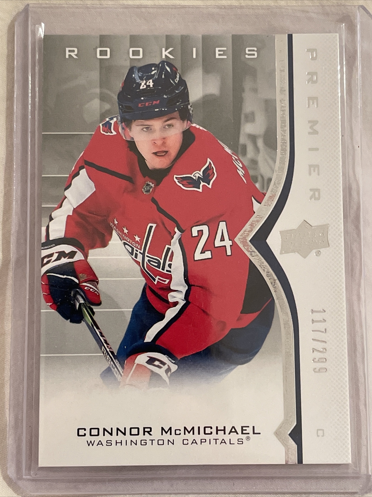 2020-21 Upper Deck Premier #52 Connor McMichael RC /299 - Washington Capitals