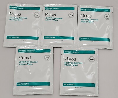 Murad Redness Therapy Soothing Seaweed Infusion Mask - 5 Pieces - 0.81 oz ea NEW