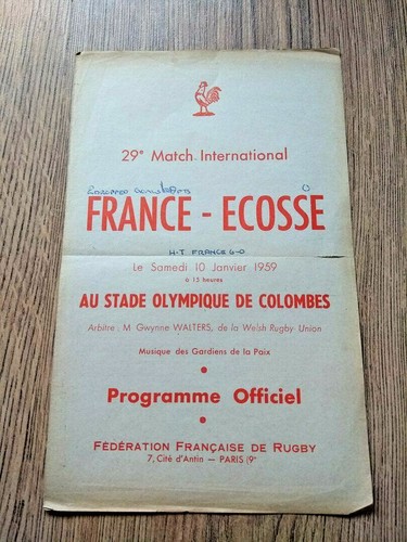 France v Scotland Rugby Union Programmes 1959 - 2015 - Picture 2 of 40