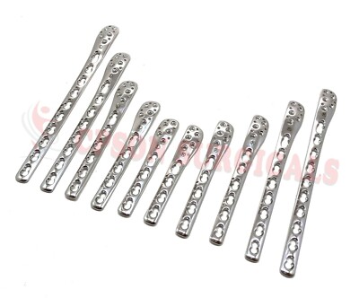 Veterinary Locking Lateral Distal Fibula Plates 3.5mm Set of 10pcs(L5/R5) SS