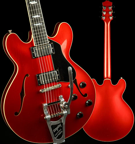 Collings I-35 LC Aged Custom Inlay Bigsby - Candy Apple Red #232026