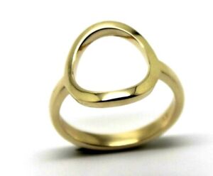Size R New Kaedesigns Genuine 9ct Yellow Gold Open Circle Ring