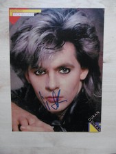 Nick Rhodes "Duran Duran" autograph signed A4 magazine image