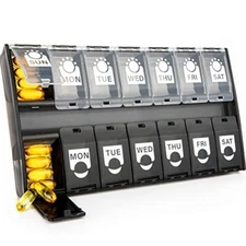 Extra Large Weekly AM/PM Pill Organizer 2 Times A Day Vitamin Pill Box Holder