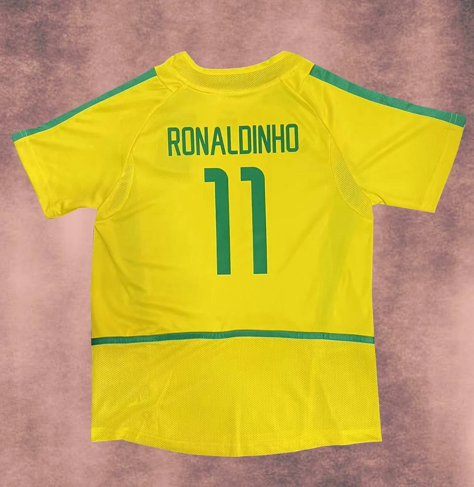 Brazil 2002 National Team Youth Jersey - Ronaldinho Edition - Special Release - Image 2 of 4