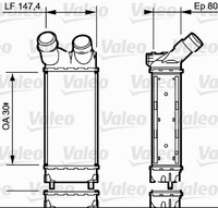 1X Valeo 818866 LadeluftküHler FüR CitroëN Peugeot