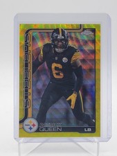 PATRICK QUEEN 2025 TOPPS CHROME YELLOW WAVE REFRACTOR /275 #260 STEELERS Q4508