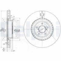 2X Delphi Bremsscheibe BG3818 FüR Subaru