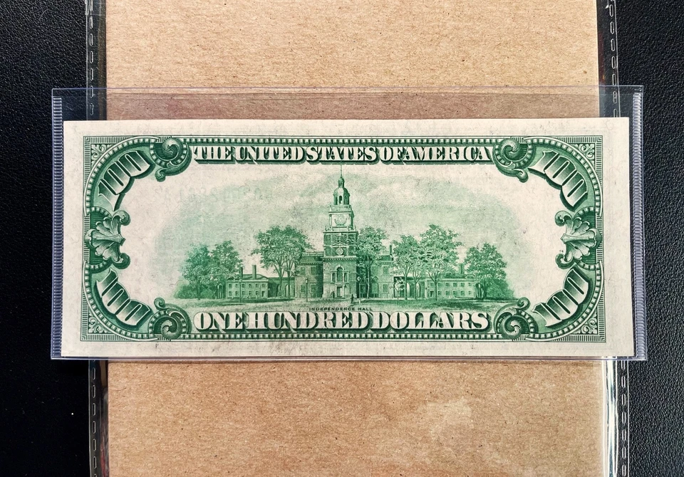 Fr. 2152G 1934 $100 Federal Reserve Note CHICAGO - AU - Image 2 of 2