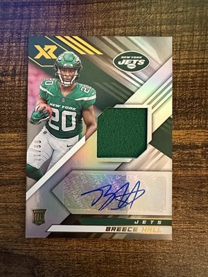 2022 Panini XR - Rookie Swatch Autographs /99 Breece Hall #RSA-BH