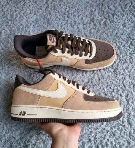 Nike Air Force 1 Low LV8 EMB Hemp Coconut Milk Trainers (FB8878 200 ) UK 7 New - Picture 1 of 12