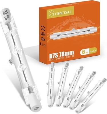 Halogen Rod 78 mm 100 W Dimmbar Warmweiß 2800K 1800LM 230V J78 Flutlicht 6er Set