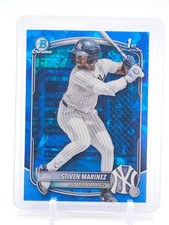 STIVEN MARINEZ 2025 BOWMAN CHROME 1ST SAPPHIRE ROOKIE #BCP-189 Q0208