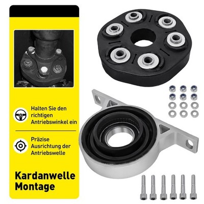 1X Satz Mittellager Kardanwelle+1X  Hardyscheibe Satz Für BMW 5er E60 E61 6er E6