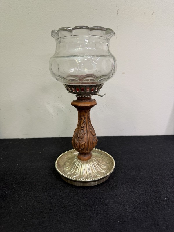 Vintage Dilly  Candlestick Resin Wood Candle Holder