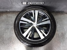 PEUGEOT 3008 WHEEL ALLOY FACTORY, 18X7.5IN, 5 V SPOKE, SILVER/BLACK, DETROIT TYP