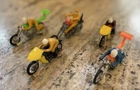 Hotwheels Redline Era Original Rrrumbler Bikes Lot Of 5  Mint With Riders GUIDES